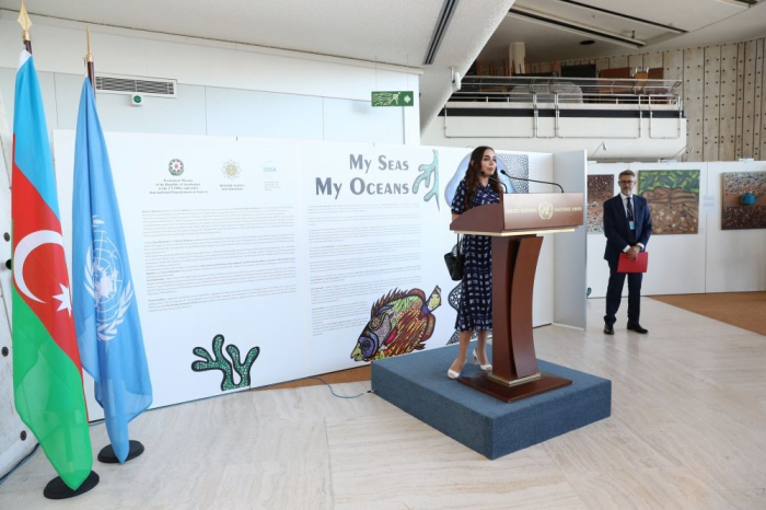 Leyla Aliyeva attends inauguration of “My Seas, My Oceans” exhibition in Geneva