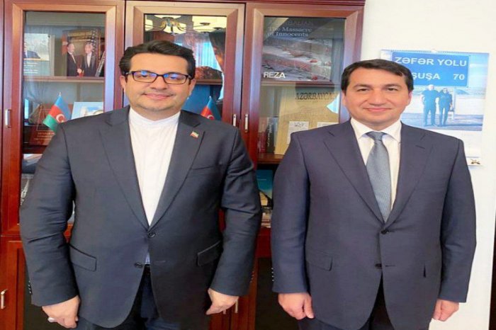    Hikmət Hacıyev İran səfiri ilə görüşdü     
