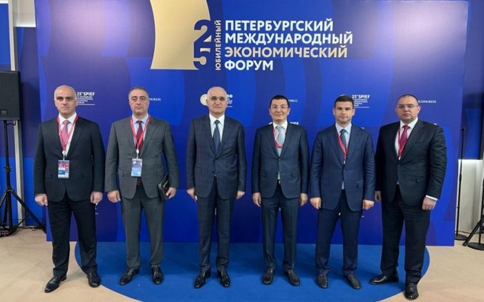    Şahin Mustafayev Sankt-peterburq forumunda iştirak edib     
