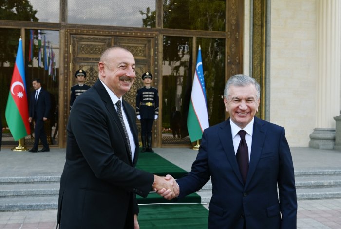   İlham Əliyevin Daşkənddə rəsmi qarşılanma mərasimi olub   
