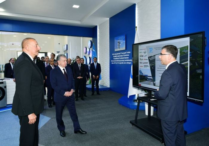 Azerbaijani and Uzbek Presidents view activity of Technopark LLC in Tashkent