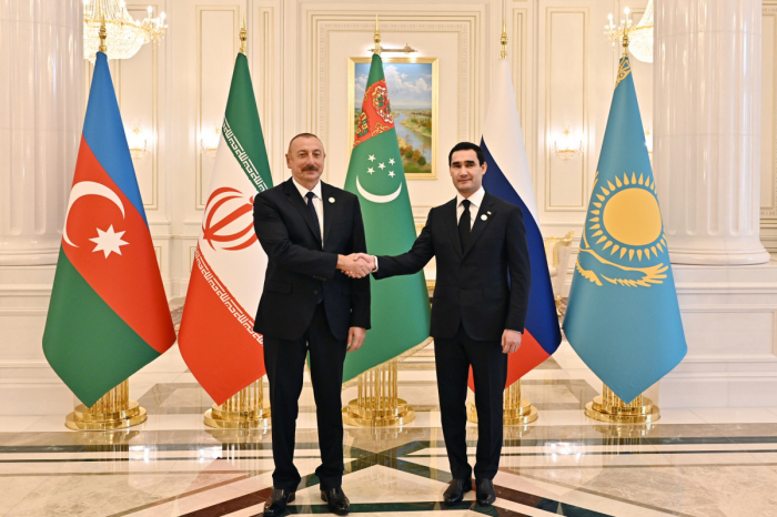   Los presidentes de Azerbaiyán y Turkmenistán se reunieron en Ashgabat  