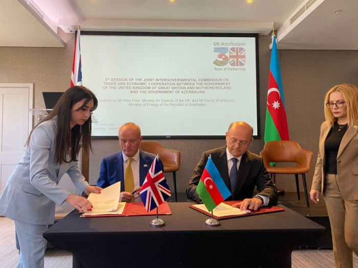   Fifth session of Azerbaijan-UK Intergovernmental Commission held in London   