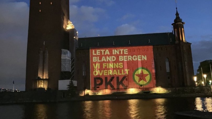İsveç XİN Stokholmda PKK-nın təsvirlərini pislədi  
