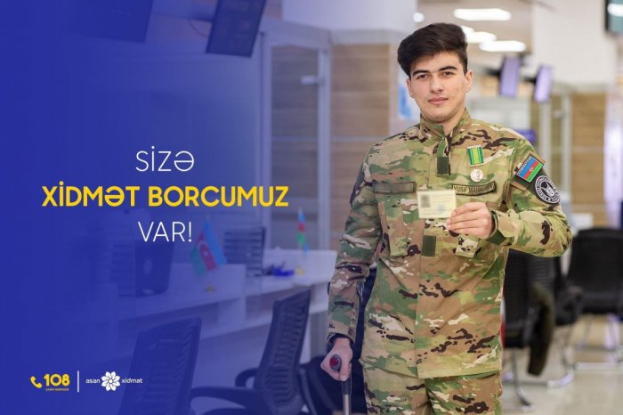 "ASAN xidmət"də 4000-ə yaxın şəhid ailəsinə xidmət göstərilib  

