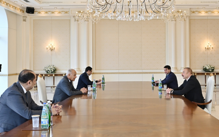  Presidente Ilham Aliyev recibe al Secretario General de la Liga Árabe 