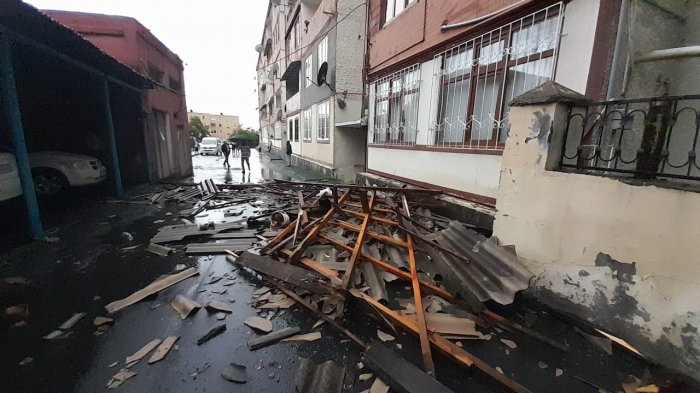 Külək və leysan Zaqatalada fəsadlar törətdi