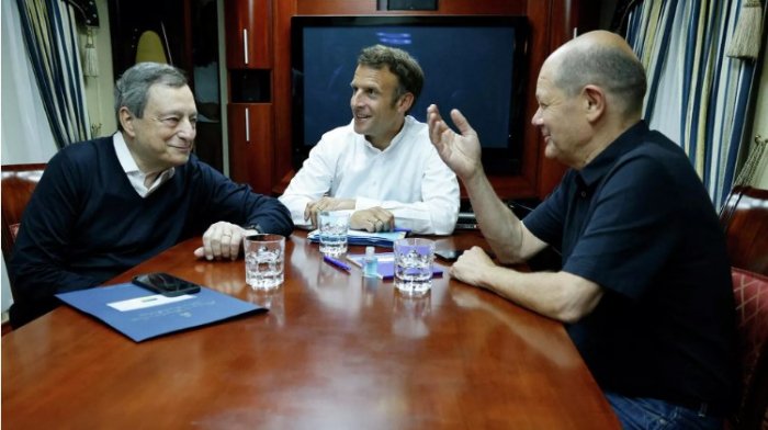    Makron, Şolz və Draqi Ukraynaya gəliblər   