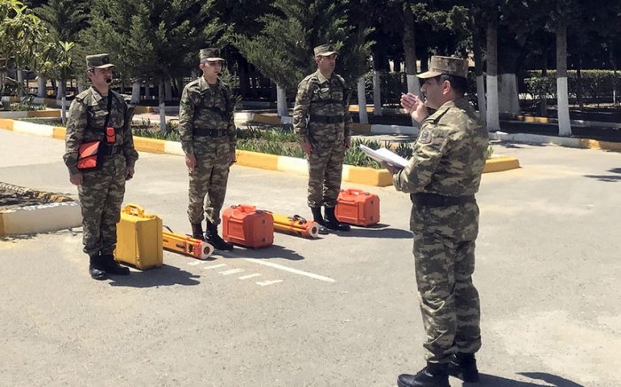 Orduda topoqrafların döyüş hazırlığı yoxlanılıb