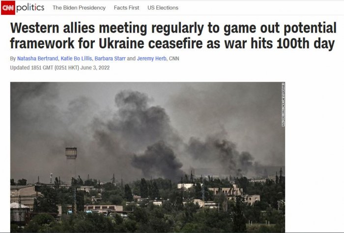    "Qərb Ukrayna müharibəsinə son qoymaq planını hazırlayır" -    CNN      