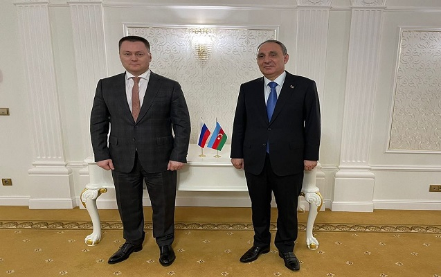          Kamran Əliyev rusiyalı həmkarı ilə görüşdü -    FOTOLAR     
   