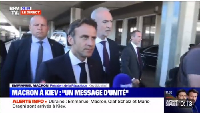 Makron Kiyevdən açıqlama verdi 