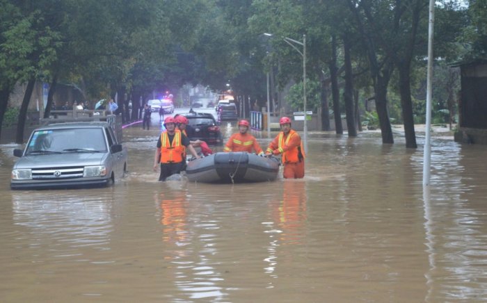 Çində daşqınlar nəticəsində 6 nəfər ölüb