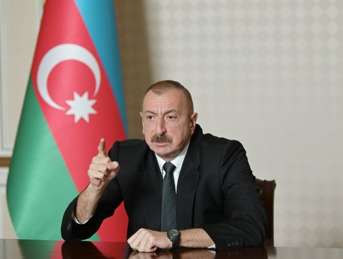       İlham Əliyev:    "Erməni silahlı birləşmələrinin Azərbaycan ərazisində qalması tamamilə qəbuledilməzdir"   
