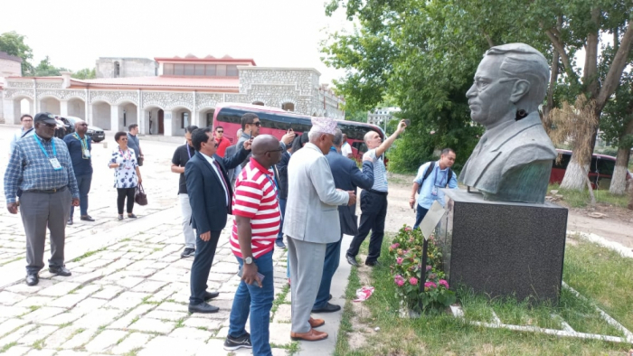   Les participants de la Conférence de Bakou du Réseau parlementaire du MNA effectuent une visite à Choucha  