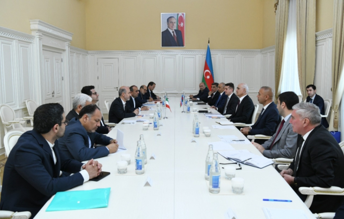   Stellvertretender Premierminister von Aserbaidschan Schahin Mustafayev trifft Irans Energieminister  