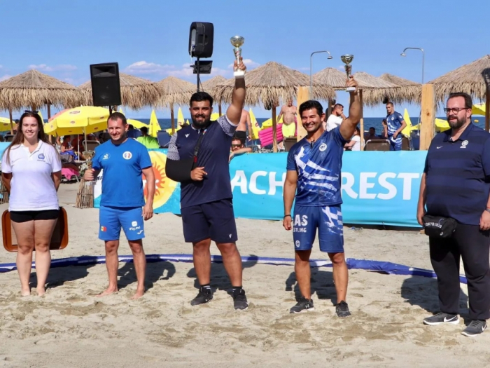 El equipo de lucha en la playa de Azerbaiyán se proclama campeón de Europa