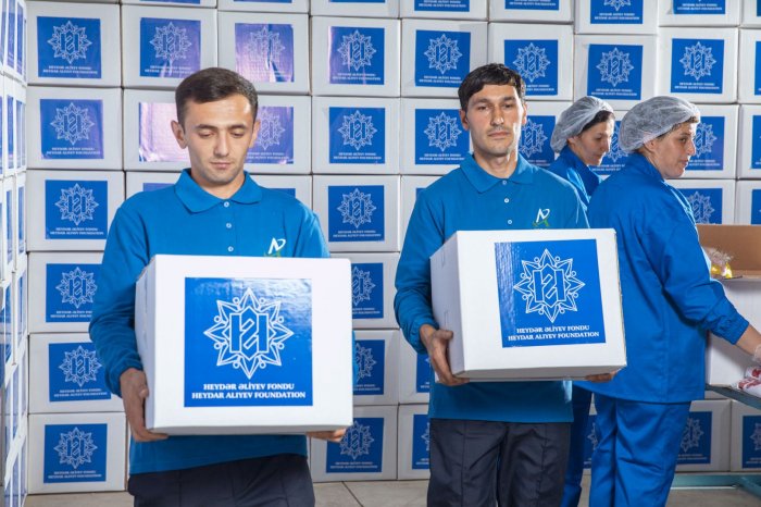    Mehriban Əliyevanın təşəbbüsü ilə şəhid ailələrinə bayram sovqatları verildi   