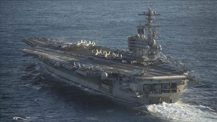 US fighter jet blown off aircraft carrier in Mediterranean
 