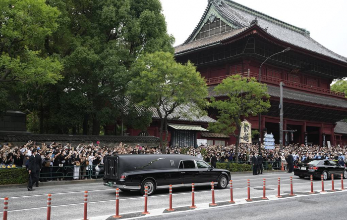Japan bids final farewell to former PM Shinzo Abe
 