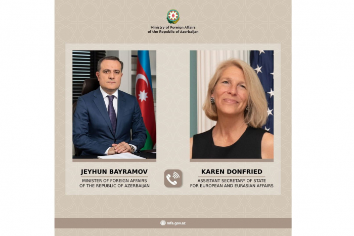  Azerbaijani FM, US Assistant Secretary of State hold phone talks   