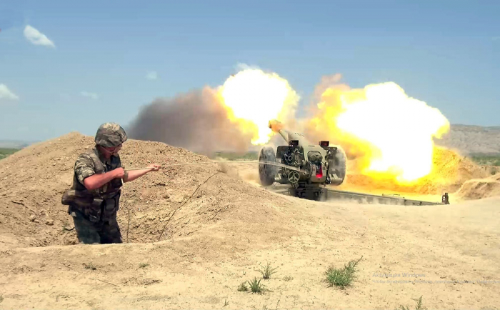   Rocket and artillery units of Azerbaijani Army fulfill firing tasks -   VIDEO    