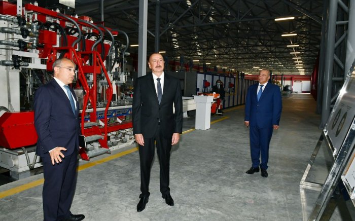    Prezident Sumqayıt Kimya Sənaye Parkında açılışında  iştirak edib  
   