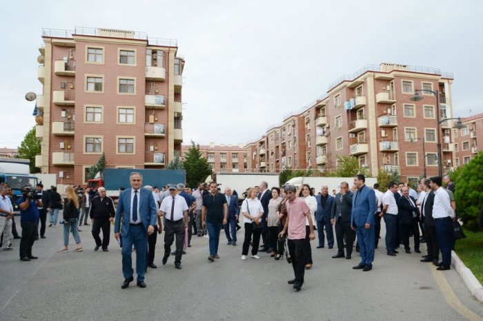    Ağalıya əhalinin köçürülməsinin birinci mərhələsi başa çatdı -  FOTOLAR   