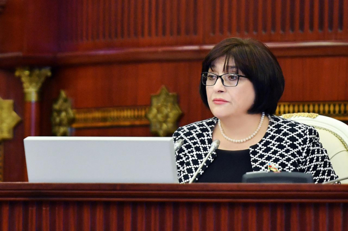   Sahib Gafarova drückte der Sprecherin des georgischen Parlaments ihr Beileid aus  