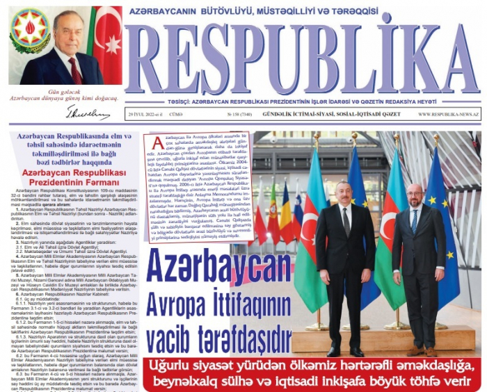 Ağalıda hər səhər “Respublika” ilə açılacaq Ağalıda hər səhər “Respublika” ilə açılacaq