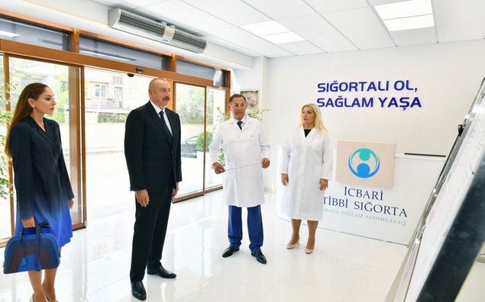    Prezident və xanımı doğum evində yaradılan şəraitlə tanış olublar   