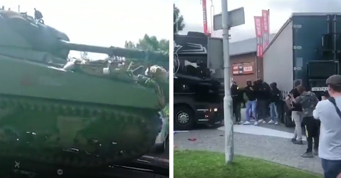    Niderlandda fermerlər mitinqə tankla çıxıblar –    FOTOLAR+VİDEO      