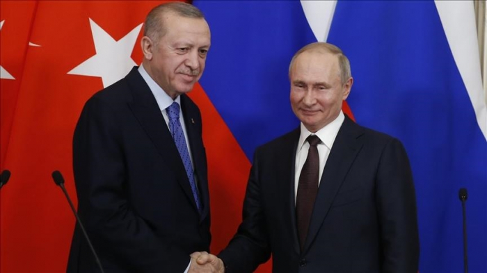Le Président de la République de Türkiye et son homologue russe discutent du projet de corridor céréalier