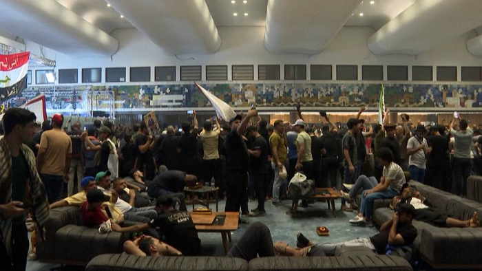   Sadr supporters occupy Iraqi parliament -   NO COMMENT    
