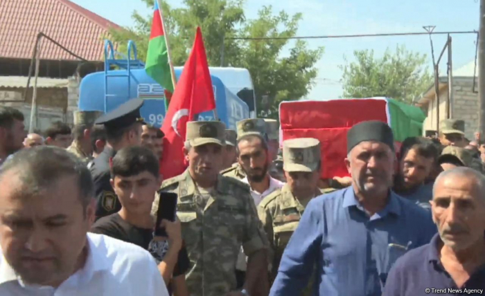  Body of Azerbaijani soldier killed by Armenian provocation handed over to his family 