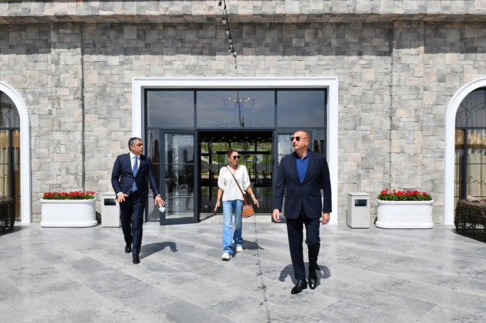  Ilham Aliyev et Mehriban Aliyeva participent à l’inauguration de l’hôtel Basqal Resort & Spa à Ismayilli - PHOTOS