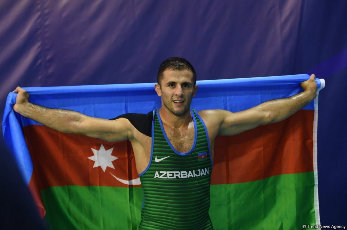 Azerbaijani wrestler Rafig Huseynov wins gold medal at Islamic Solidarity Games