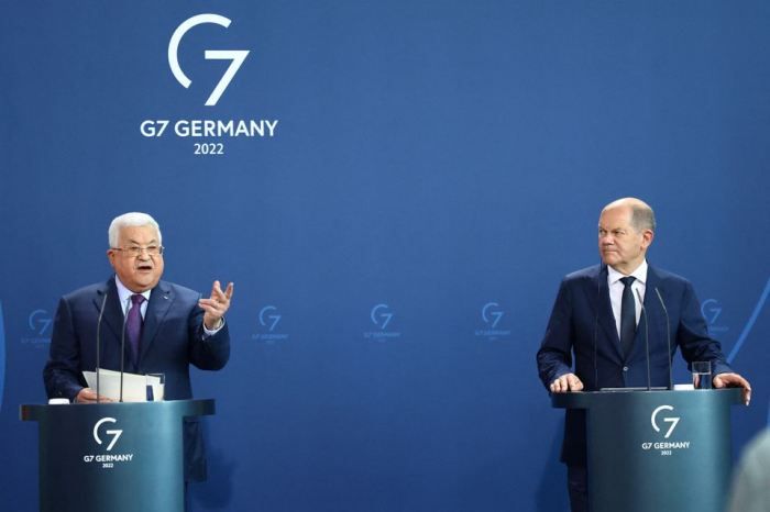 Germany and Israel condemn Palestinian president