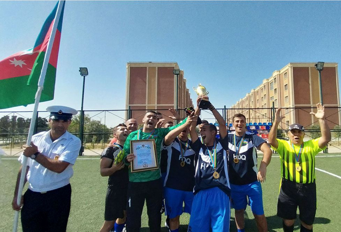 Azerbaijani military seamen win football competition