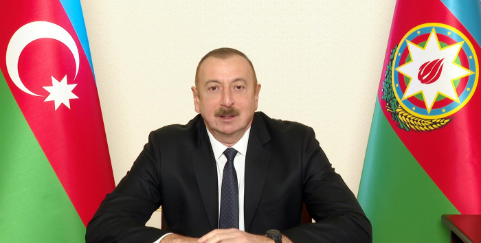  Azerbaijani flag will always flutter in Karabakh, Zangazur, Ilham Aliyev says 