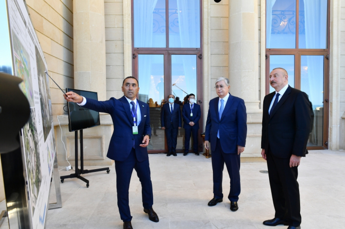 Azerbaijani, Kazakh presidents views work done in  Kurmangazy Center for Development of Creativity of Fuzuli