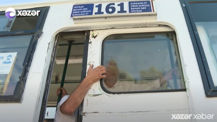   Bakıda qapısı sınıq avtobusla sərnişin daşınıb -    TƏFƏRRÜAT     
   