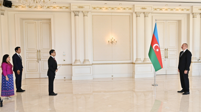 President Ilham Aliyev receives credentials of incoming ambassadors of several countries 