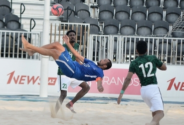 La selección de fútbol playa de Azerbaiyán derrota a Arabia Saudí en un partido amistoso