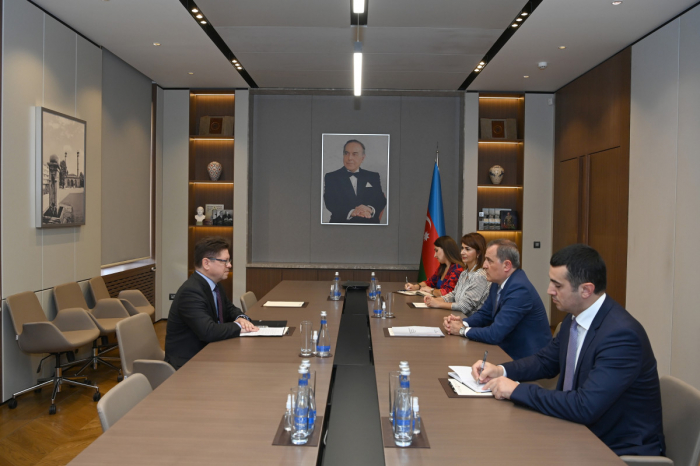   Jeyhun Bayramov empfing den Leiter des Büros des Europarates in Baku  