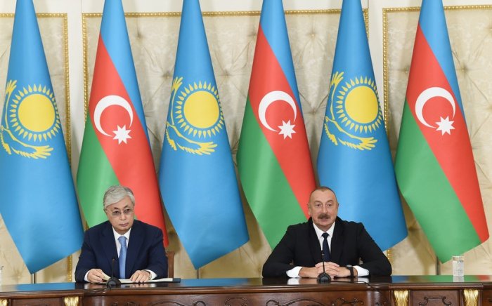    Kasım-Jomart Tokayev Azərbaycan Prezidentinə təşəkkür edib     
