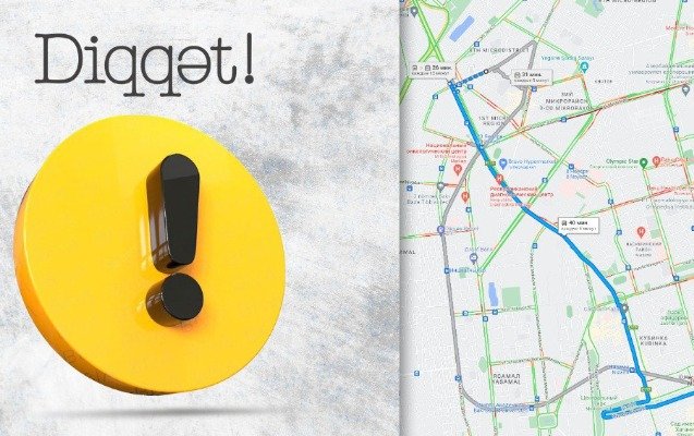    Marşrutların hərəkət sxemi yenidən “Google Maps”də   
