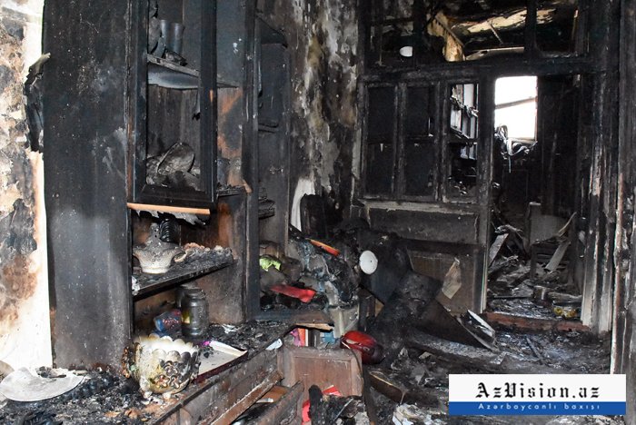   Partlayış olan binanın sakinləri kirayə evlə təmin olunacaq   