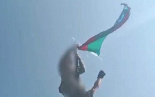    Buzduxda Azərbaycan bayrağı dalğalanır -    VİDEO      