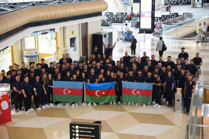 La siguiente parte de la delegación que representa a Azerbaiyán en los Juegos de Solidaridad Islámica parte hacia Türkiye